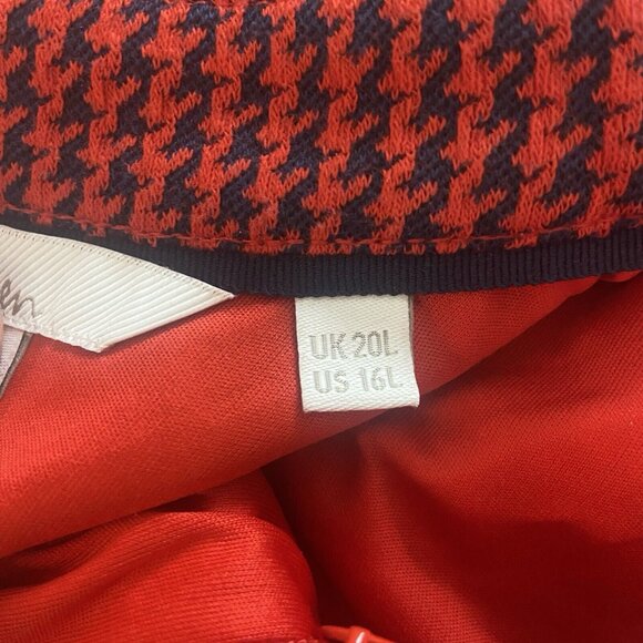 Boden Red Textured Midi Dress - Picture 10 of 14